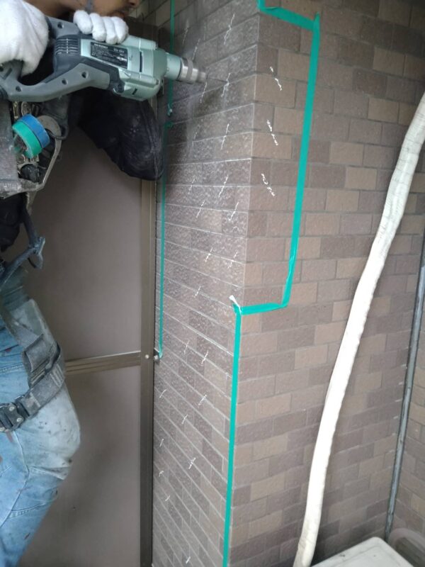 大阪市住吉区でタイル工事